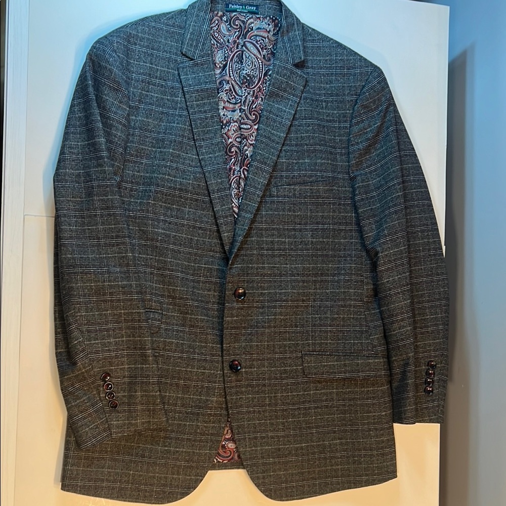Paisley & Gray Gray Sport Coat with Notched Lapel
